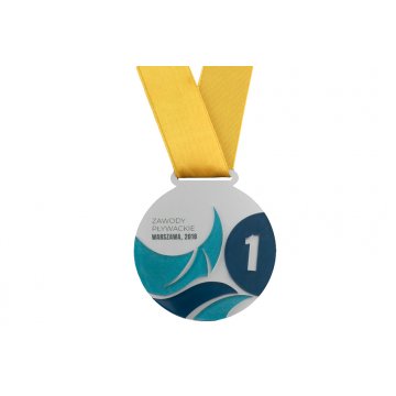 Premium Medal - Swimming - diameter: 70mm - MGR069