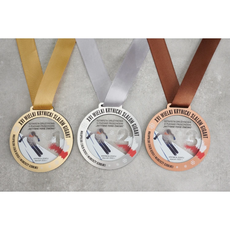 Premium Medal - Ski 1 - dimensions: 90x90mm - MGR103