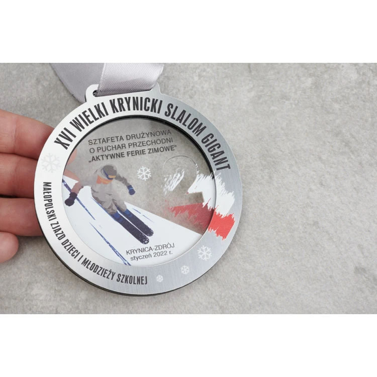 Premium Medal - Ski 1 - dimensions: 90x90mm - MGR103