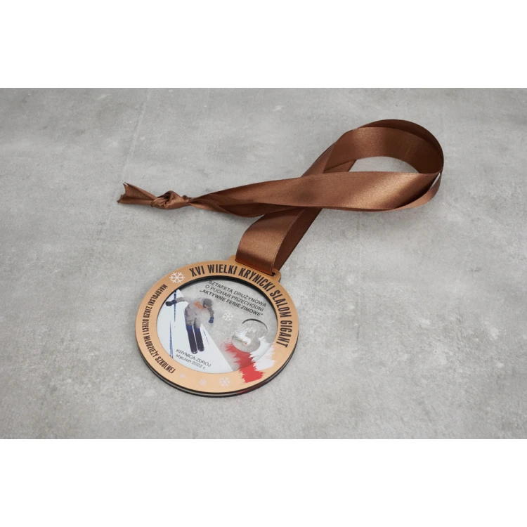 Premium Medal - Ski 1 - dimensions: 90x90mm - MGR103
