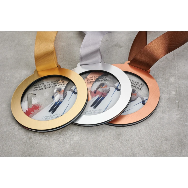 Premium Medal - Ski 1 - dimensions: 90x90mm - MGR103