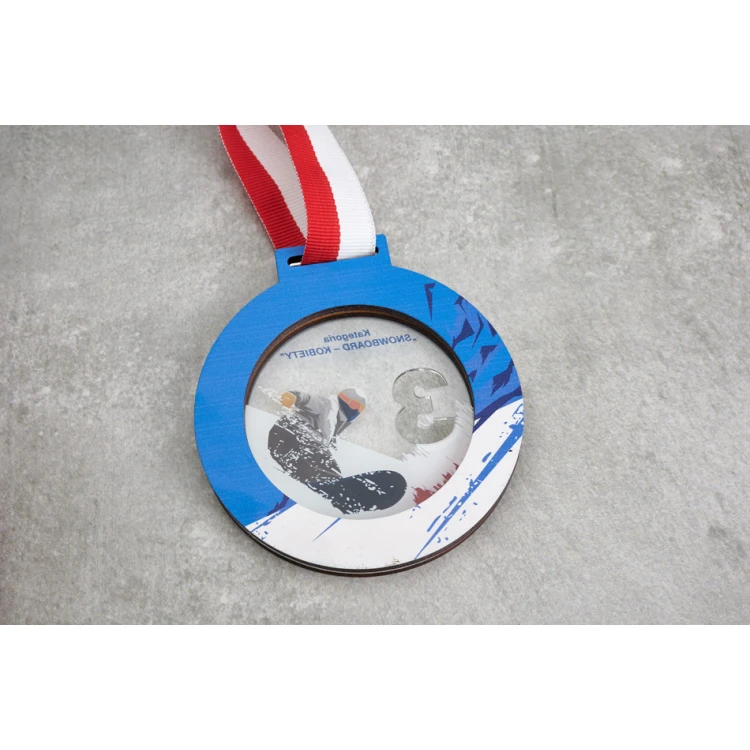 Premium Medal - Ski 2 - dimensions: 90x90mm - MGR087