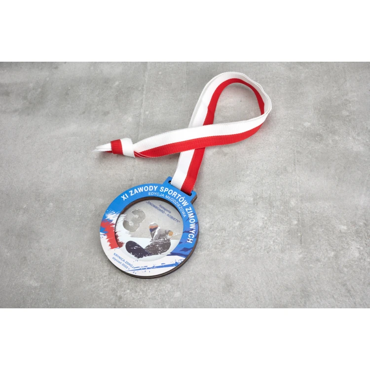 Premium Medal - Ski 2 - dimensions: 90x90mm - MGR087