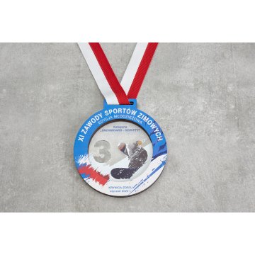 Premium Medal - Ski 2 - dimensions: 90x90mm - MGR087