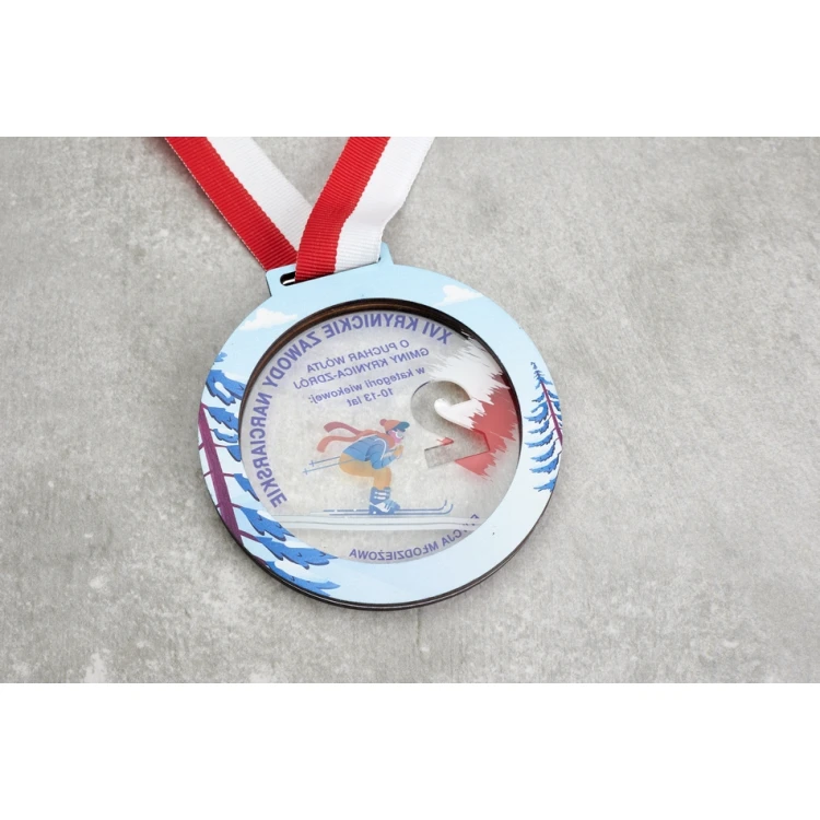 Premium Medal - Ski 3 - dimensions: 90x90mm - MGR088