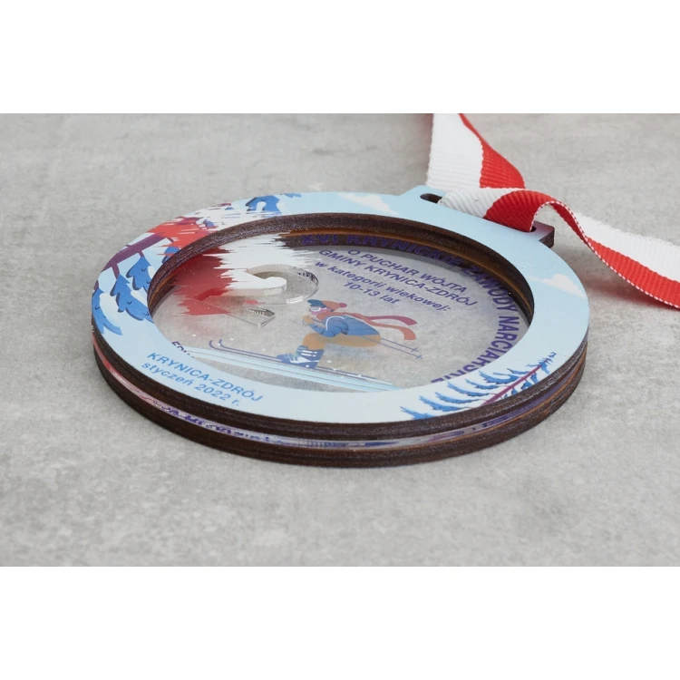 Premium Medal - Ski 3 - dimensions: 90x90mm - MGR088