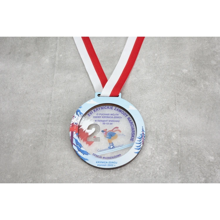 Premium Medal - Ski 3 - dimensions: 90x90mm - MGR088