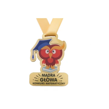 Premium Medal - Owl - dimensions: 65x50mm - UV print - MGR067