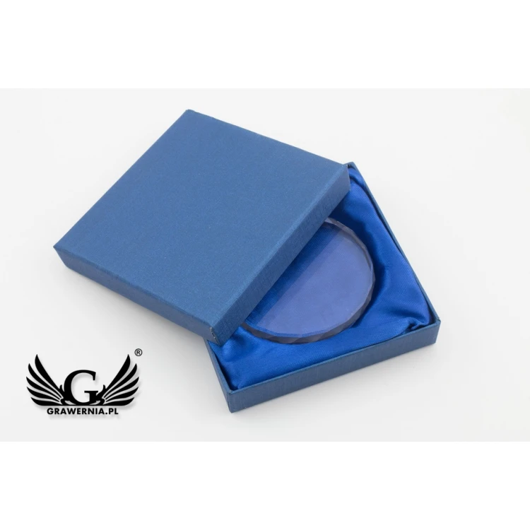 Elite Glass Medal with Colorful UV Print in Case - MGR084