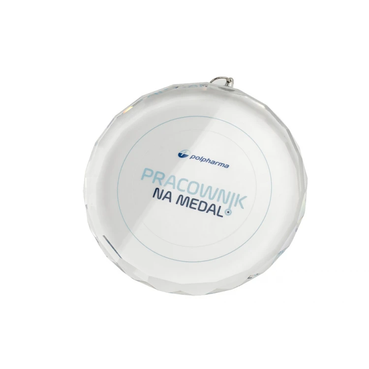 Elite Glass Medal with Color UV Print in Case - MGR024