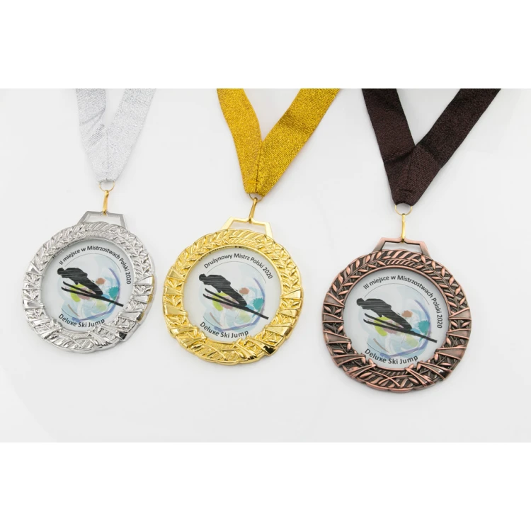 Valenti Glass Medal with any UV print in case - diameter 90mm - MGR084