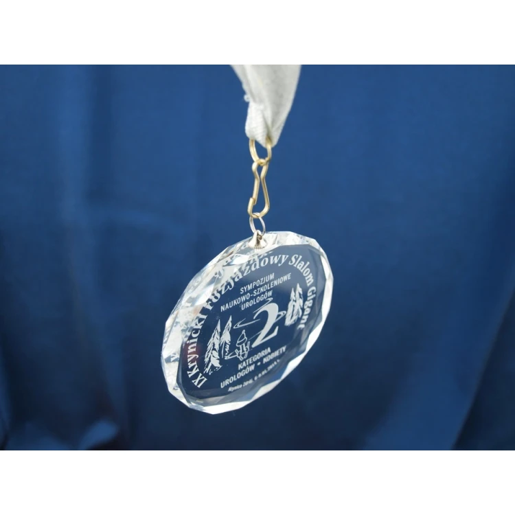 Elite Glass Medal with Engraving + Case