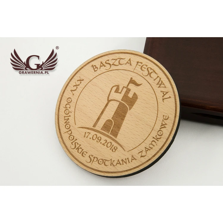 Medal in a Wooden Case for Any Occasion - Diameter 90mm