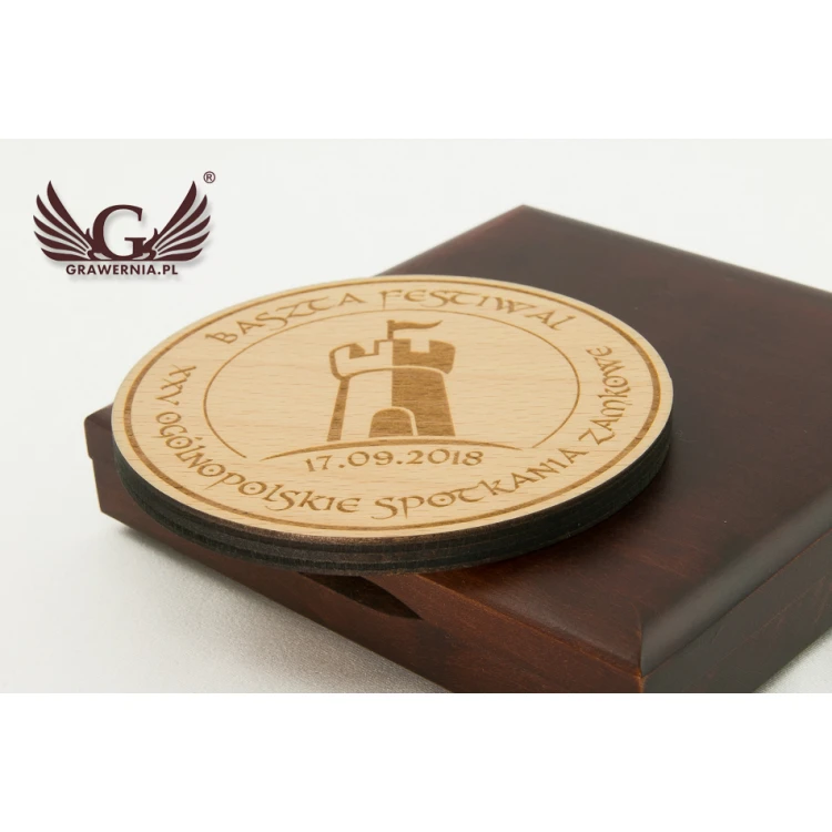 Medal in a Wooden Case for Any Occasion - Diameter 90mm