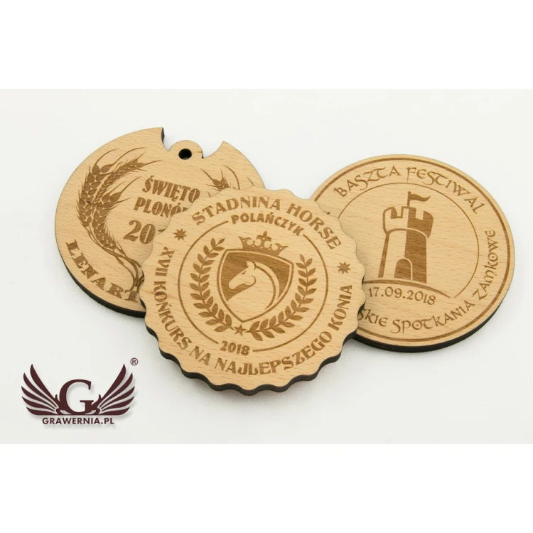 Medal in a Wooden Case for Any Occasion - Diameter 90mm
