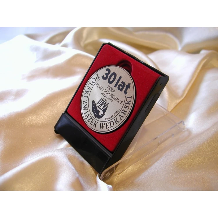 Metallic Medal in Red Case