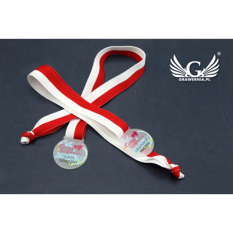 Frosted Acrylic Medal - UV Print - MAK002 - Diameter 40 to 80mm