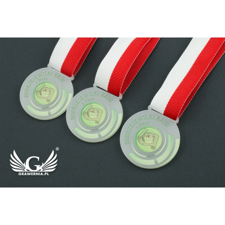 Frosted Acrylic Medal - UV Print - MAK001 - Diameter 40 to 80mm
