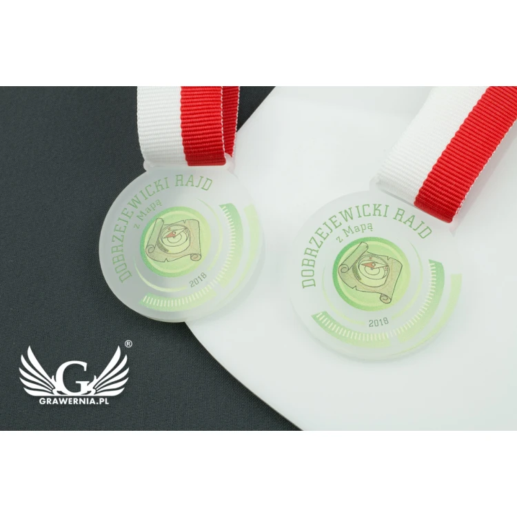 Frosted Acrylic Medal - UV Print - MAK001 - Diameter 40 to 80mm
