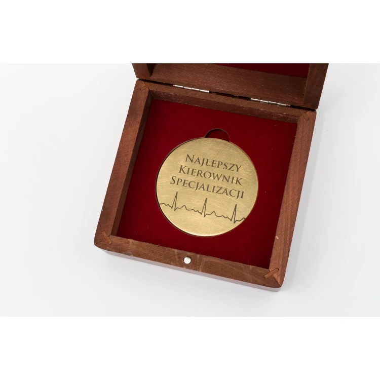 Brass Medal in Wooden Case