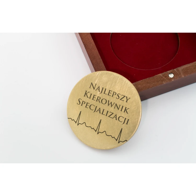 Brass Medal in Wooden Case