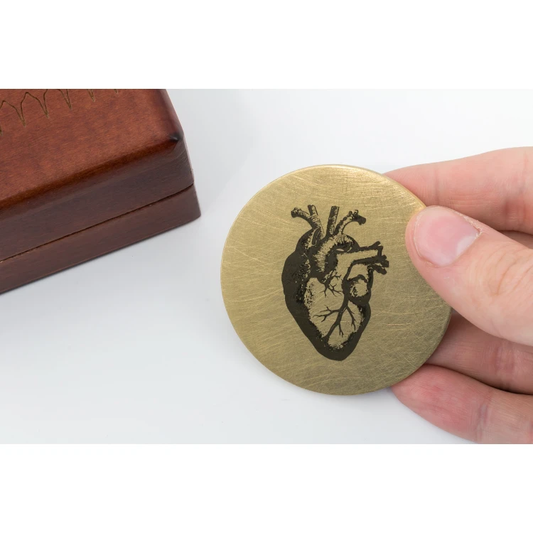 Brass Medal in Wooden Case