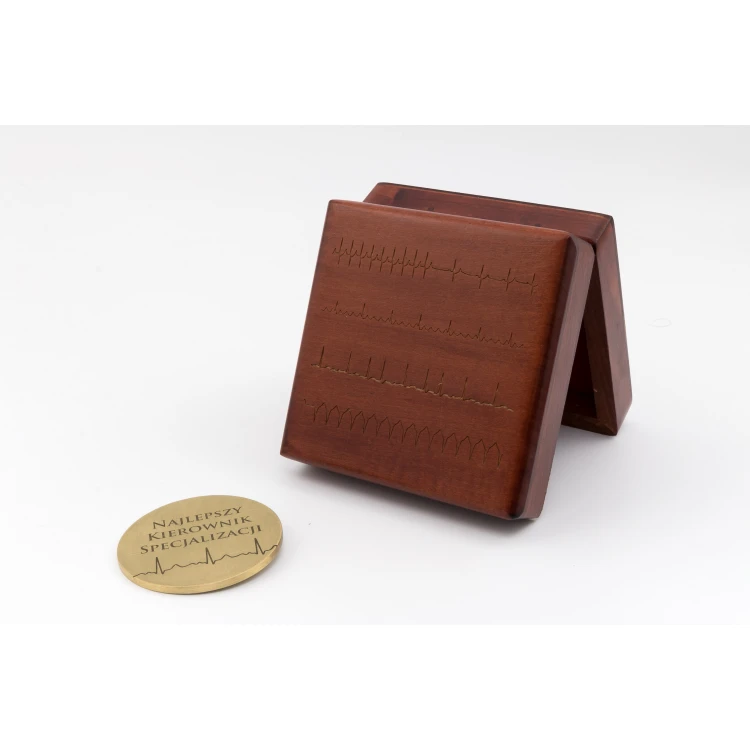 Brass Medal in Wooden Case