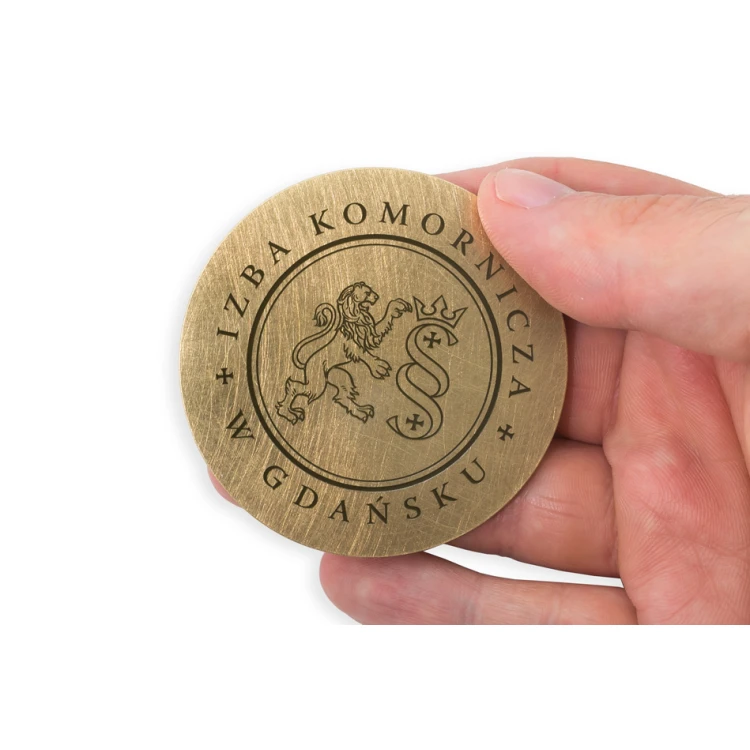 Brass Medal in Wooden Case