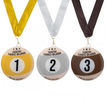 Plexi Medal with UV Print - dimensions: 90x100mm - MGR096