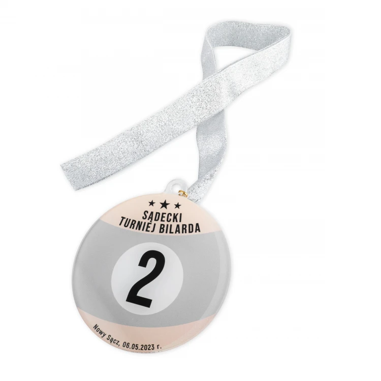 Plexi Medal with UV Print - dimensions: 90x100mm - MGR096