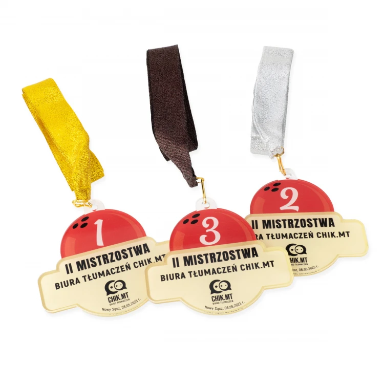 Plexi Medal with UV Print - dimensions: 89x84mm - MGR097