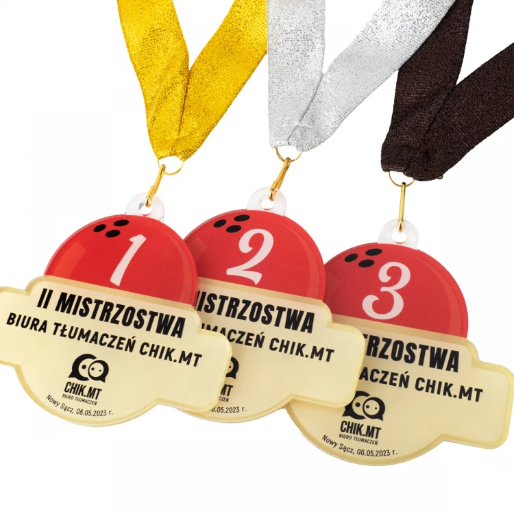 Plexi Medal with UV Print - dimensions: 89x84mm - MGR097