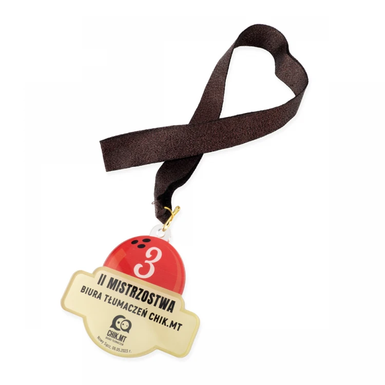 Plexi Medal with UV Print - dimensions: 89x84mm - MGR097