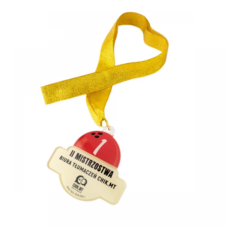 Plexi Medal with UV Print - dimensions: 89x84mm - MGR097