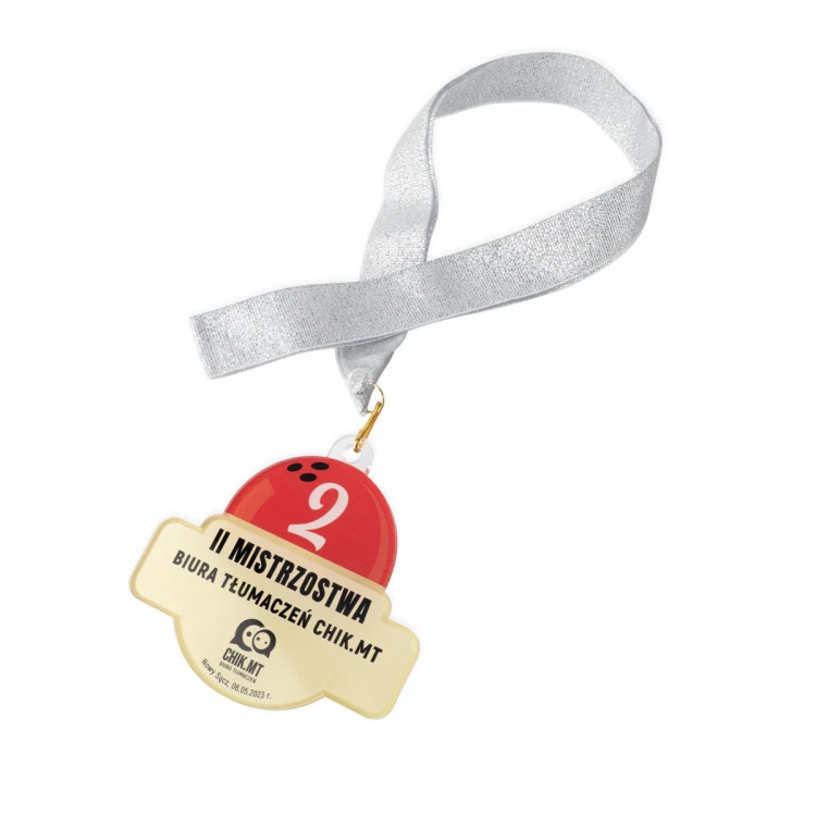 Plexi Medal with UV Print - dimensions: 89x84mm - MGR097