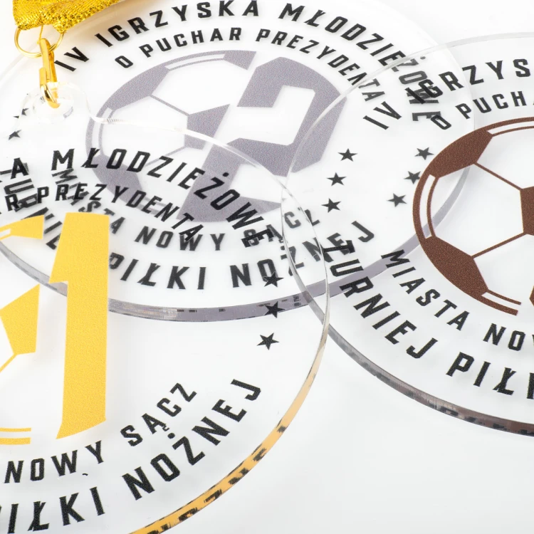 Plexi Medal with UV Print - dimensions: 90x100mm - MGR102