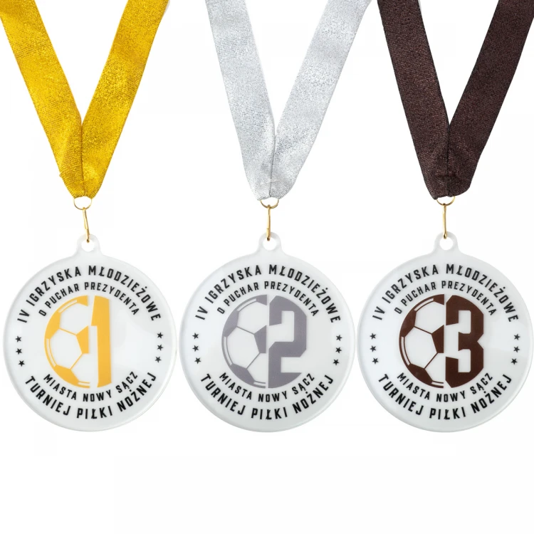 Plexi Medal with UV Print - dimensions: 90x100mm - MGR102