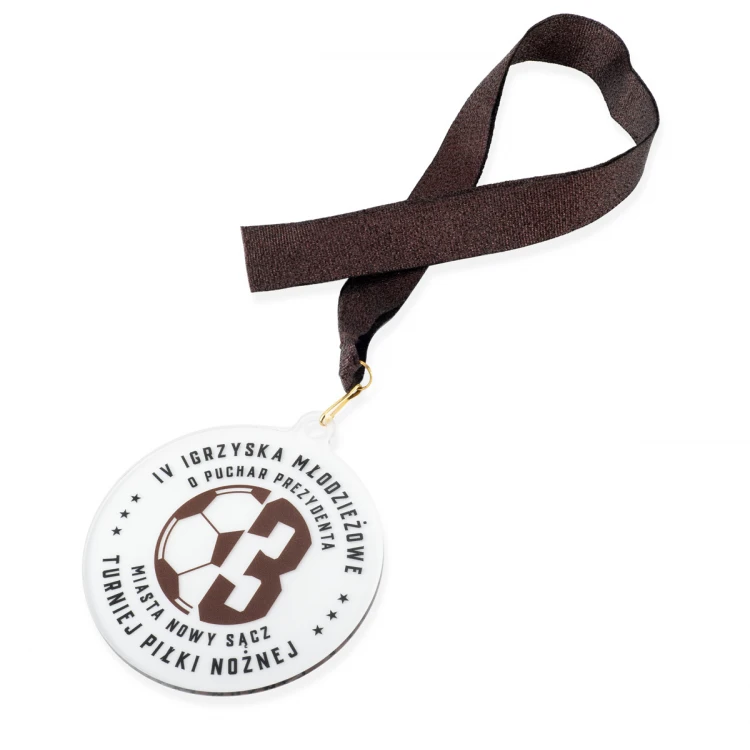 Plexi Medal with UV Print - dimensions: 90x100mm - MGR102