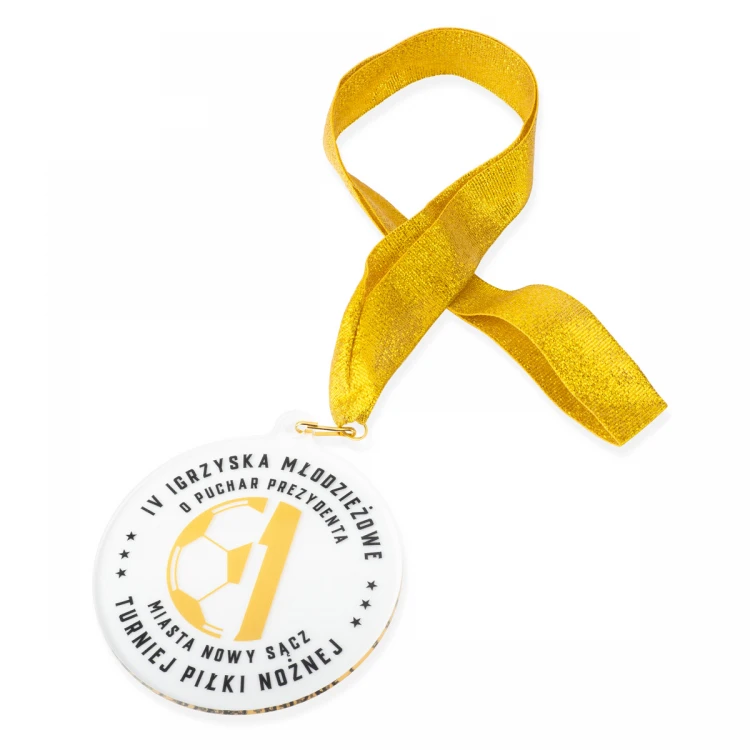 Plexi Medal with UV Print - dimensions: 90x100mm - MGR102