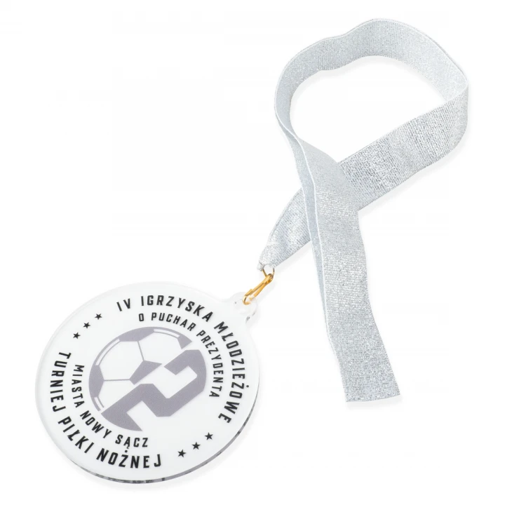 Plexi Medal with UV Print - dimensions: 90x100mm - MGR102