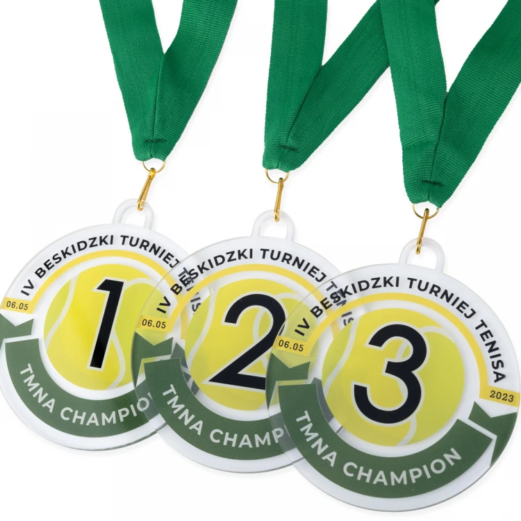 Plexi Medal with UV Print - dimensions: 90x100mm - MGR104