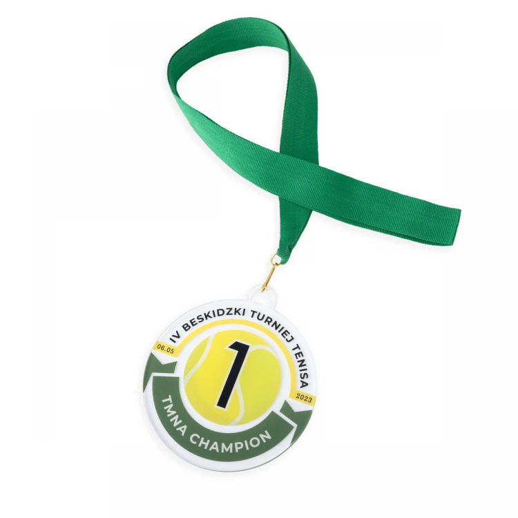 Plexi Medal with UV Print - dimensions: 90x100mm - MGR104
