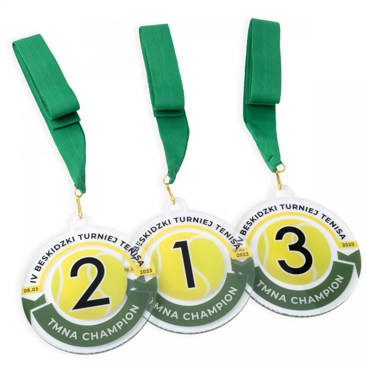 Plexi Medal with UV Print - dimensions: 90x100mm - MGR104