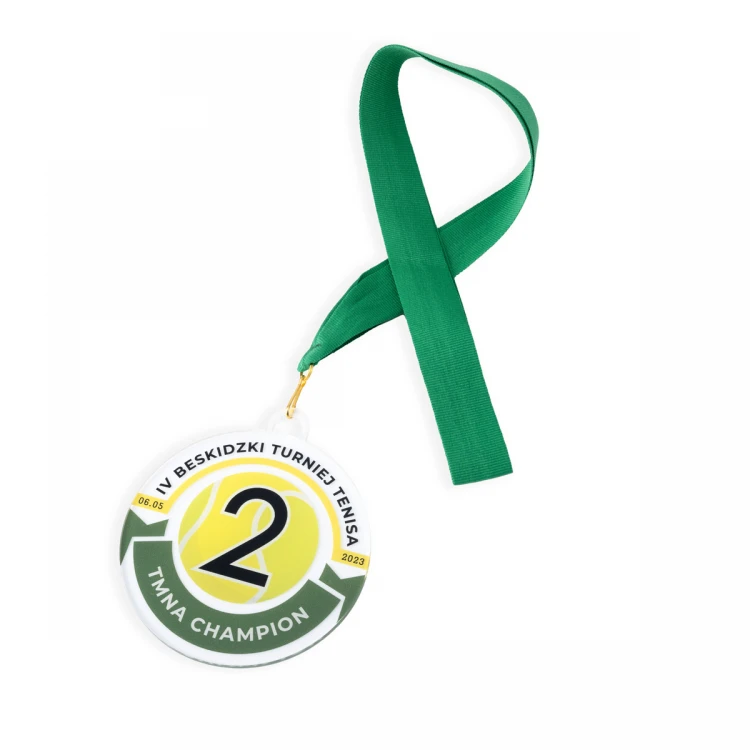 Plexi Medal with UV Print - dimensions: 90x100mm - MGR104