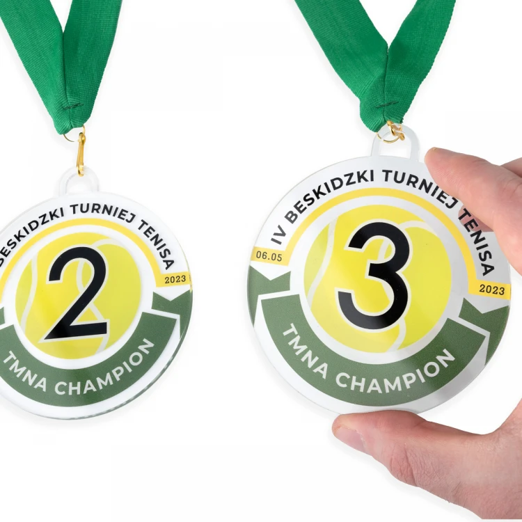 Plexi Medal with UV Print - dimensions: 90x100mm - MGR104
