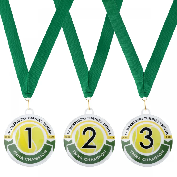 Plexi Medal with UV Print - dimensions: 90x100mm - MGR104