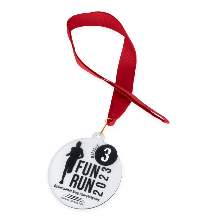 Plexi Medal with UV Print - dimensions: 80x90mm - MGR100