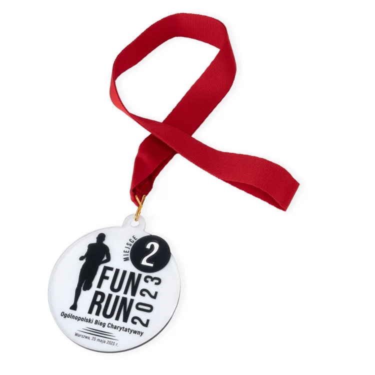 Plexi Medal with UV Print - dimensions: 80x90mm - MGR100