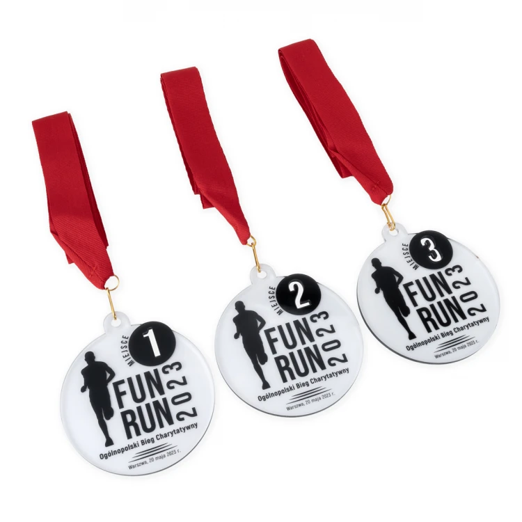 Plexi Medal with UV Print - dimensions: 80x90mm - MGR100