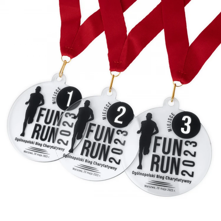 Plexi Medal with UV Print - dimensions: 80x90mm - MGR100
